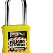 Candado Steelpro X10 amarillo
