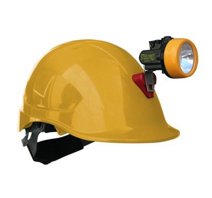 Casco MTA ABS Portalámpara Amarillo