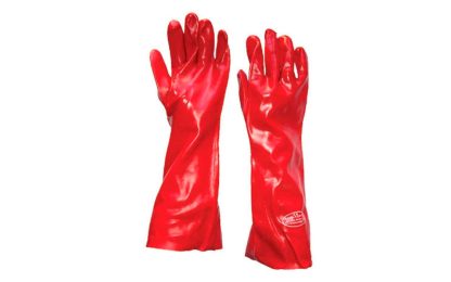 Guante Pvc 18 -45 Cm Rojo