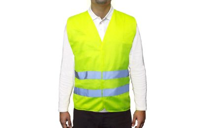 Chaleco Reflectivo Amarillo 2 Cintas Certificado Clase II EN20471