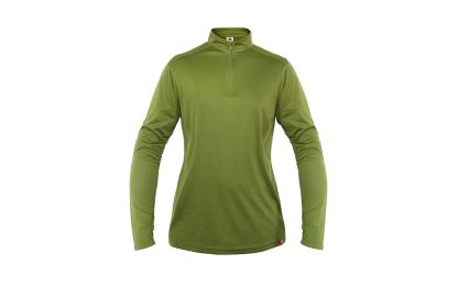 Polera Quebec Half-Zip Mujer Verde Oliva