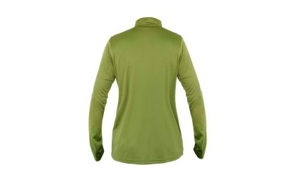 Polera Quebec Half-Zip Mujer Verde Oliva - Imagen 2