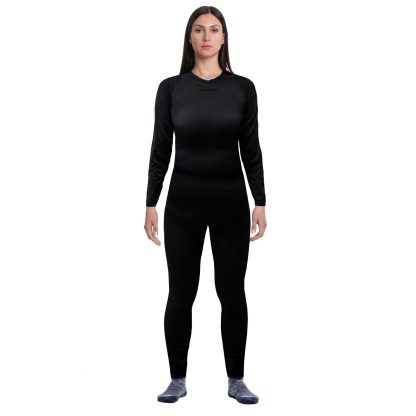 Conjunto Primera Capa Hw Patagonia Spandex Mujer Negro