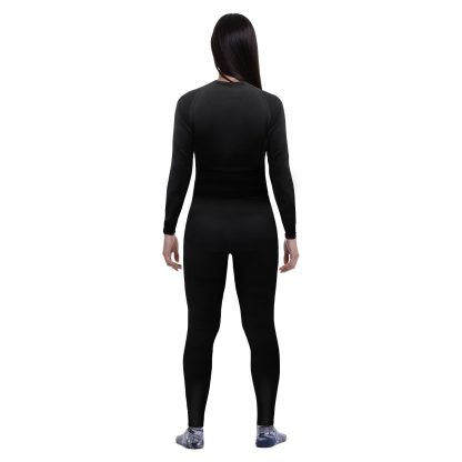 Conjunto Primera Capa Hw Patagonia Spandex Mujer Negro - Imagen 2