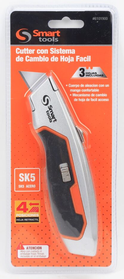 CUCHILLO RETRACTIL  MANGO ALUMINIO/FIBRA