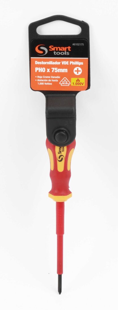 DESTORNILLADOR PHILLIPS PH0x  75MM AISLADO M/PLAST