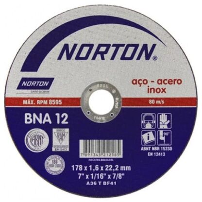 DISCO CORTE 4.1/2" x 1 MM. #BNA-12 (6252920334)