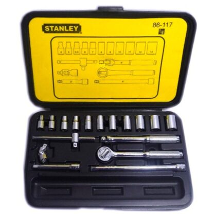 JGO. DADOS []1/4" 4 -13 MM., 18 PZAS. (86-117)