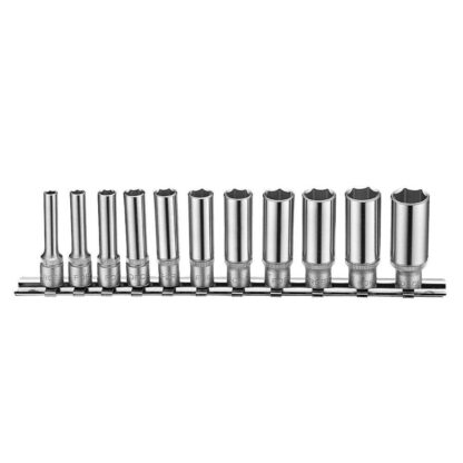 JGO. DADOS []1/4" 4-14 MM. LARGOS HEX. (21115)