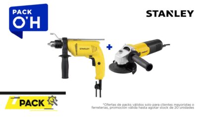 KIT TALADRO SDH700 W 1/2"+ESMERIL ANG.SG7115 750W