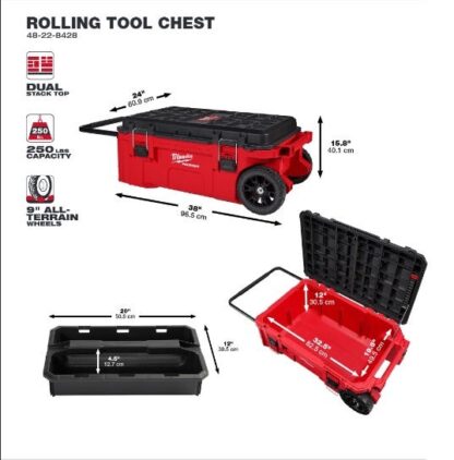 CAJA DE HERRAMIENTAS CON RUEDAS PACKOUT (48-22-8428)
